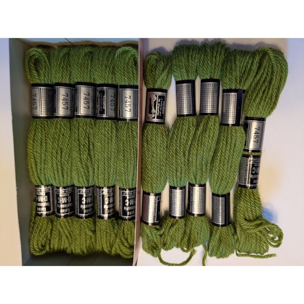 10 Skeins Laine Tapisserie DMC 100% Wool 8 Meters ea #7547 Ultra Very Dark Topaz